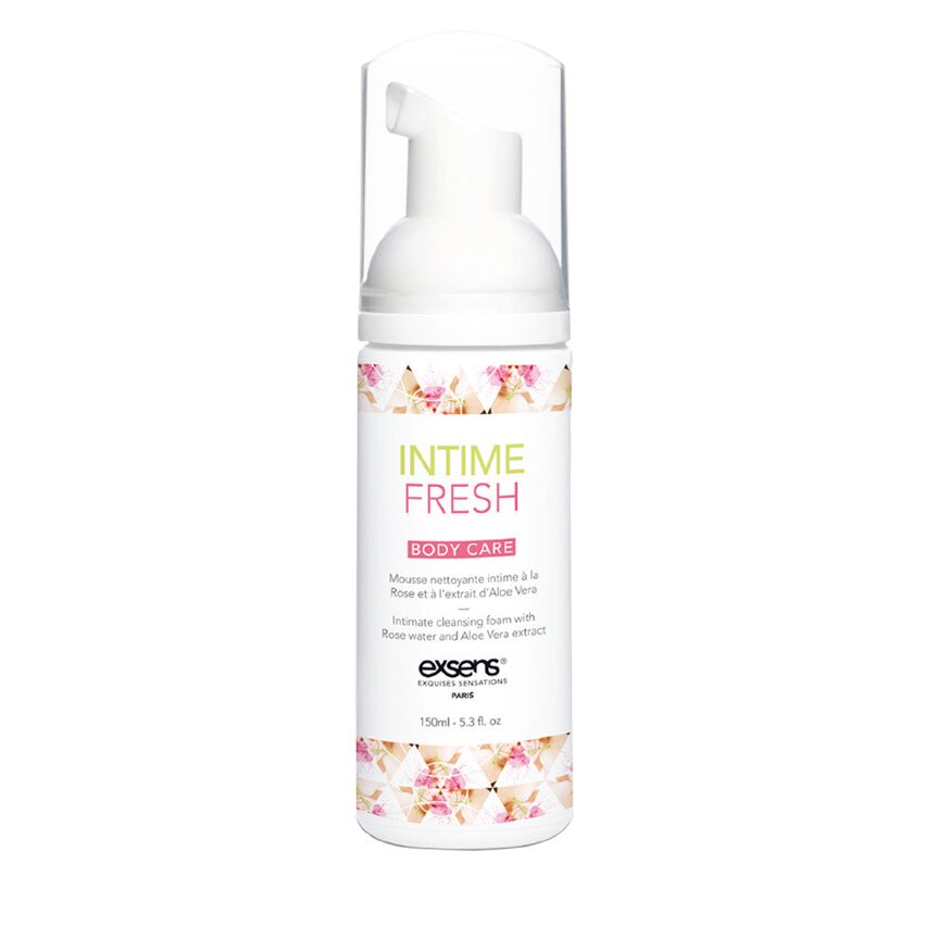 Пена для интимной гигиены EXSENS Intime Fresh 150мл, экстракт розы и алоэ вера, натуральная