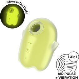 Cимулятор орального секса с вибрацией - Satisfyer Glowing Ghost Yellow