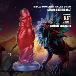 Надувной фэнтезийный фаллоимитатор - Power Monsters Shadow Behemoth, 22 см