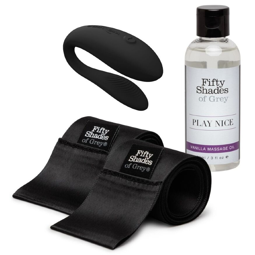 Набор с парным вибратором Sync Lite We-Vibe и Moving As One от Fifty Shades of Grey, черный