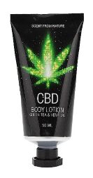 Набір для ванни і душу CBD Luxe Gift set-GREEN TEA & HEMP OIL ( 4 предмета )