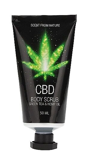 Набір для ванни і душу CBD Luxe Gift set-GREEN TEA &amp; HEMP OIL ( 4 предмета )