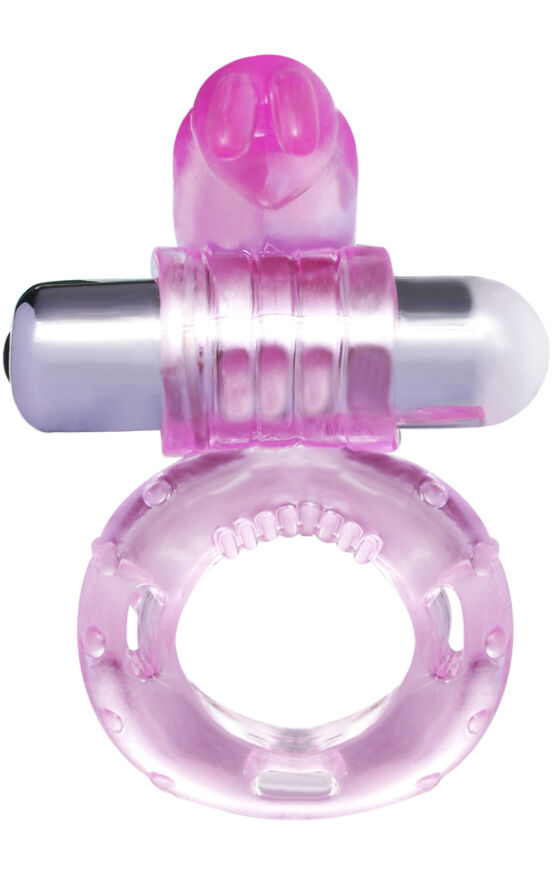 Эрекцонное кольцо Cuddle Vibro Pro 7режимов вибрации цвет розовый