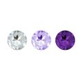 Набор силиконовых анальных пробок с кристаллом Rianne S: Booty Plug Set Purple, диаметр 2,7см, 3,5см, 4,1см