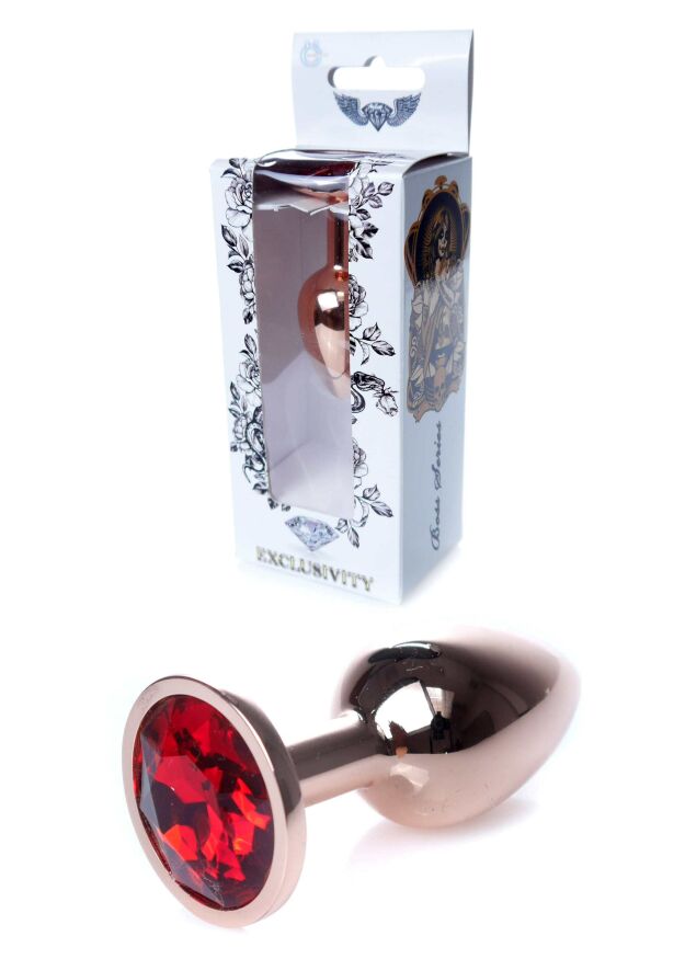 Анальная пробка S с красным камнем Boss of toys Jewellery