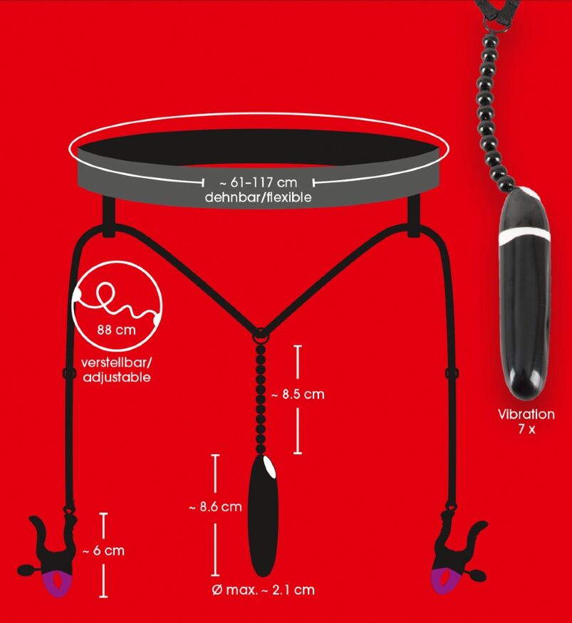 Затискачі для клітора - Bad Kitty Spreader String with