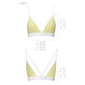 Спортивний топ з подвійними бретелями Passion PS007 TOP S, yellow