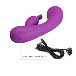 Вібратор зі стимулятором клітора Pretty Love Grace Vibrator Purple