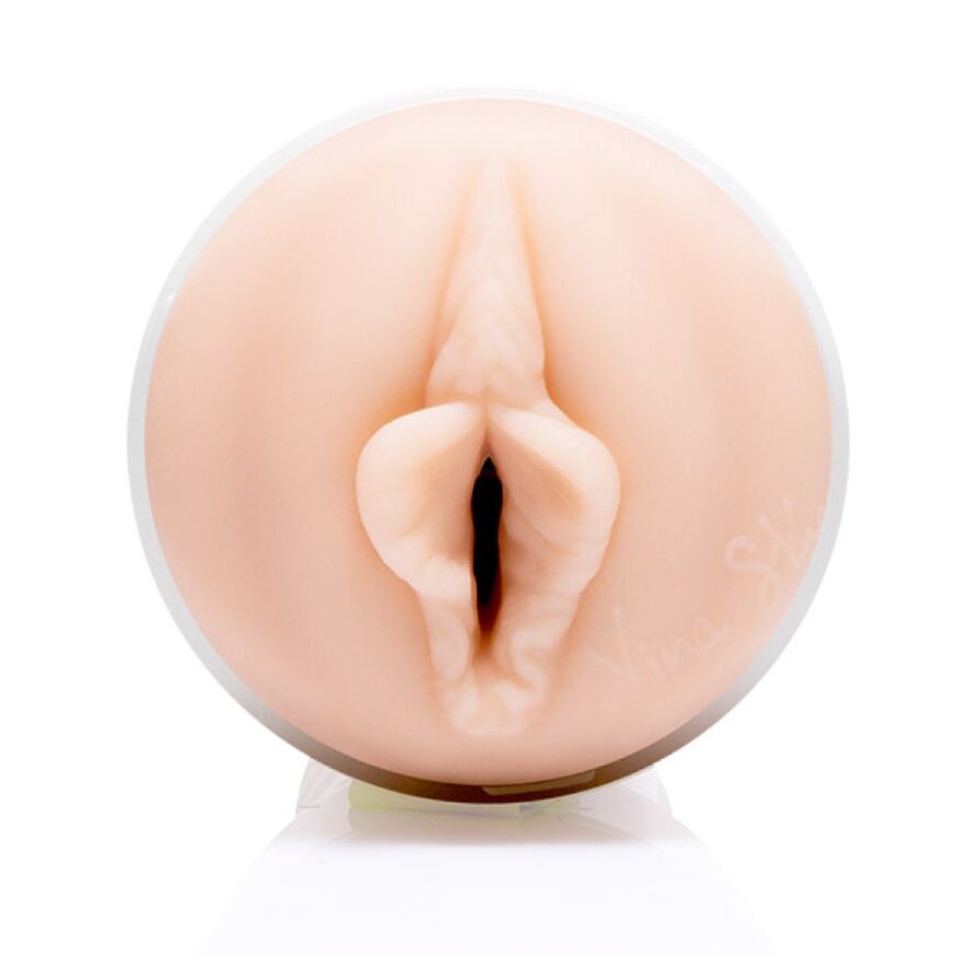 Мастурбатор вагина из киберкожи в колбе Fleshlight Girls Vina Sky Exotica, бежевый