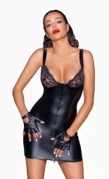 Сукня з мокрим ефектом Noir Handmade F254 Powerwetlook mini-dress, L