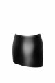 Спідниця Noir Handmade F305 Legacy, S, black, міні, під латекс, асиметричний крій