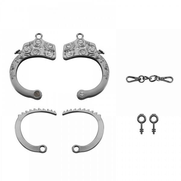 Наручники Разборные Premium Metal Romfun, Diamond