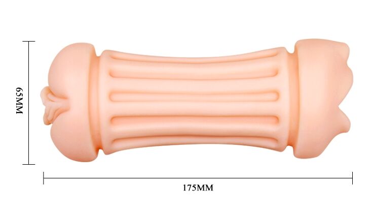 Мастурбатор с двумя входами Crazy Bull - NANCY Pocket Pussyм DOUBLE MASTURBATOR, BM-009224H