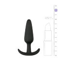 ET110BLK-S Анальная пробка Buttplug черная, S