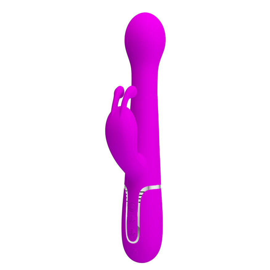 Вібромасажер із поступальним рухом серії Pretty Love - Dejon Twinkled Purple 7 vibration functions 4 rolling functions, BW-500014