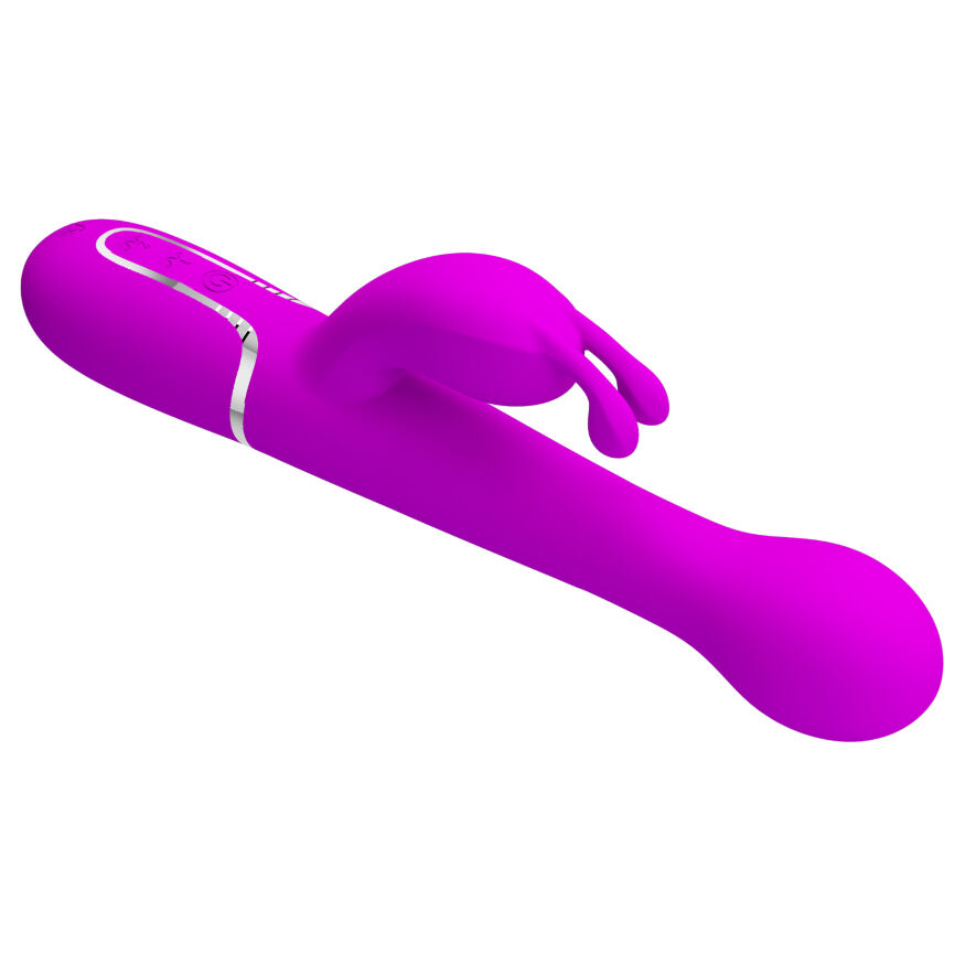 Вібромасажер із поступальним рухом серії Pretty Love - Dejon Twinkled Purple 7 vibration functions 4 rolling functions, BW-500014
