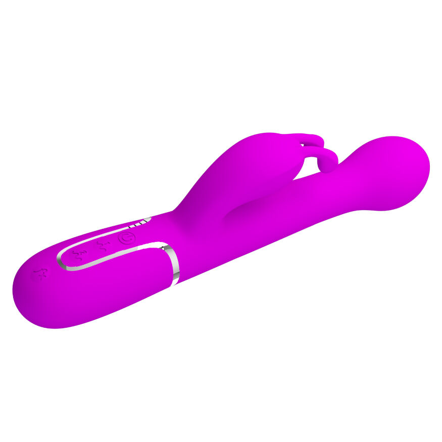 Вібромасажер із поступальним рухом серії Pretty Love - Dejon Twinkled Purple 7 vibration functions 4 rolling functions, BW-500014