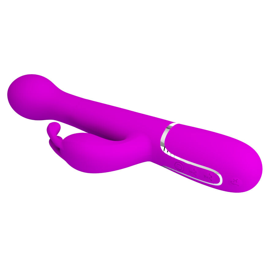 Вібромасажер із поступальним рухом серії Pretty Love - Dejon Twinkled Purple 7 vibration functions 4 rolling functions, BW-500014