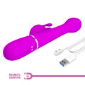 Вібромасажер із поступальним рухом серії Pretty Love - Dejon Twinkled Purple 7 vibration functions 4 rolling functions, BW-500014