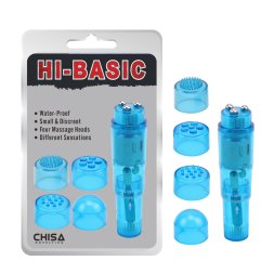 Вибратор клиторальный с насадками Chisa Hi-Basic THE ULTIMATE MINI-MA