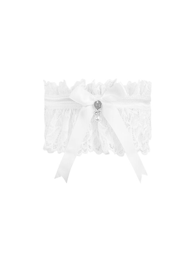 Пояс для чулок Obsessive Amor Blanco