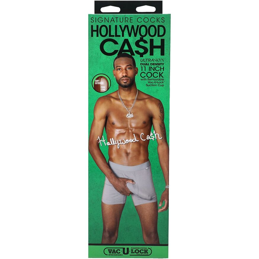 Большой длинный фаллоимитатор Doc Johnson Signature Cocks Hollywood Cash