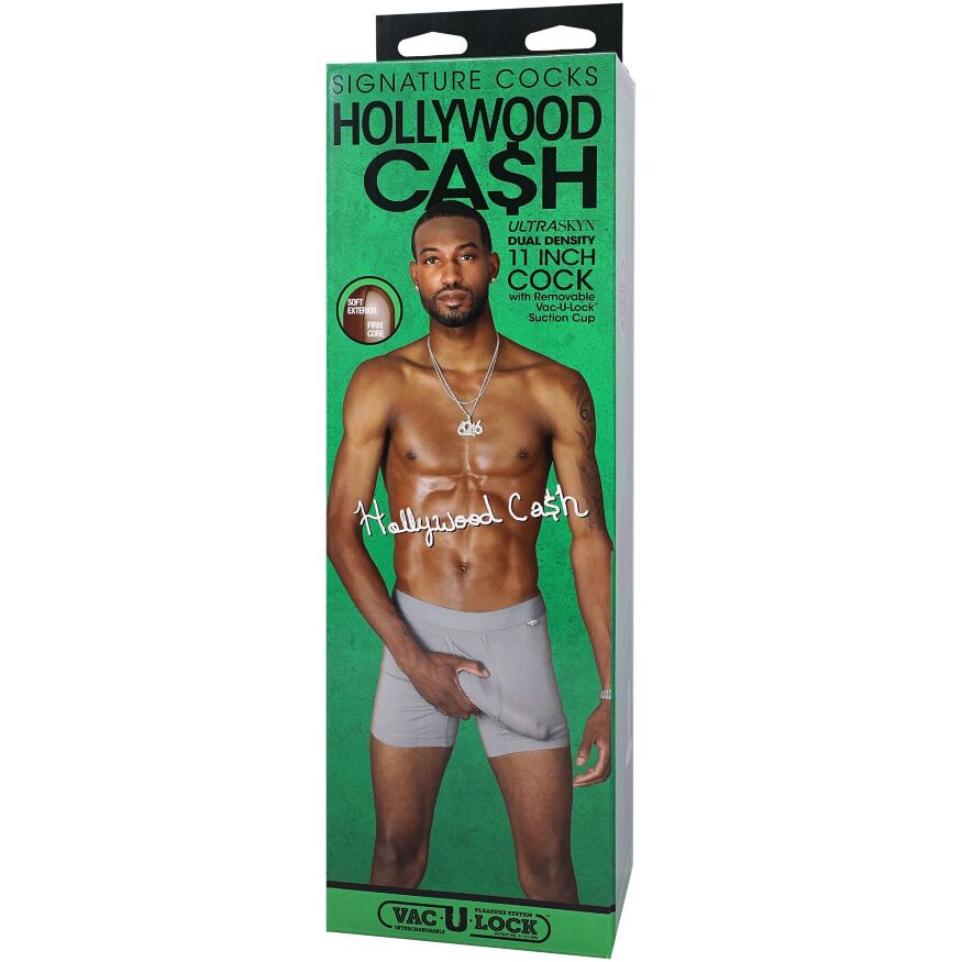 Большой длинный фаллоимитатор Doc Johnson Signature Cocks Hollywood Cash