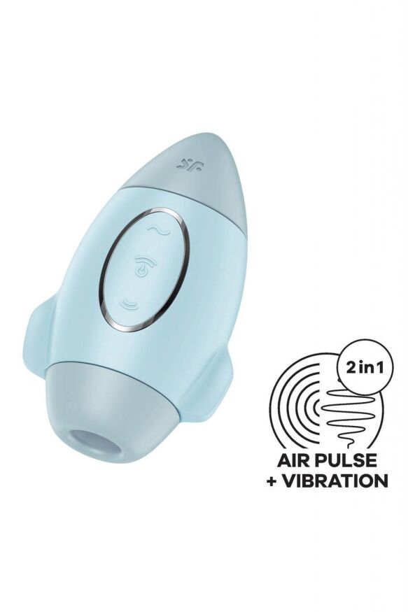 Вакуумный стимулятор - Satisfyer Mission Control Blue