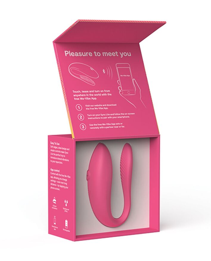 Иновационный вибратор для пар We-Vibe Sync Lite, управляемый через приложение — розовый