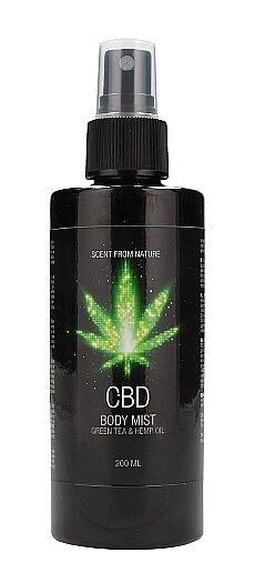 Набір для ванни і душу CBD Care set-GREEN TEA &amp; HEMP OIL ( 3 предмета )