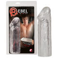 Прозрачная удлиняющая насадка на пенис Rebel Mega Dick Sleeve