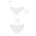 Трусики с широкой резинкой и кружевом PS001 PANTIES white XL - Passion