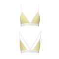 Спортивний топ з подвійними бретелями Passion PS007 TOP XL, yellow