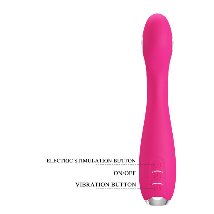 Вибратор с электростимуляцией в розовом цвете Pretty Love Hector Vibrator Pink (App)