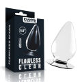 Анальна пробка великого розміру Flawless Clear Anal Plug 4.5" Clear