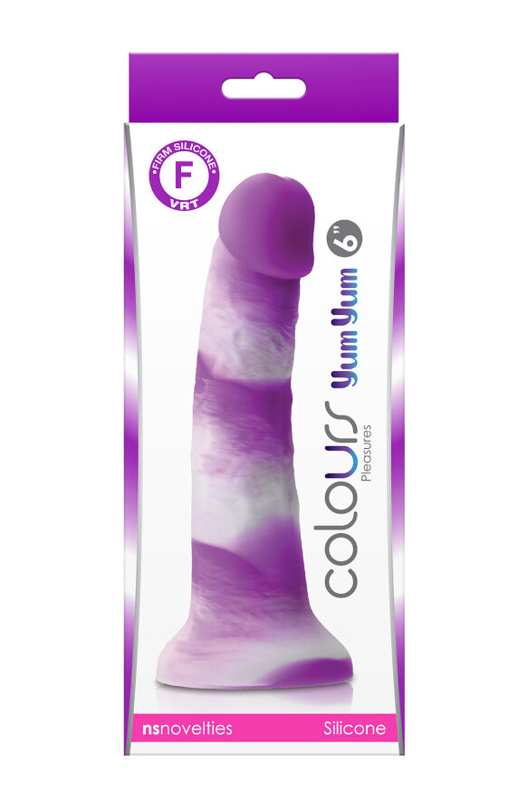 Фаллоимитатор силикон NS Novelties COLOURS PLEASURES YUM 6" DILDO PURPLE