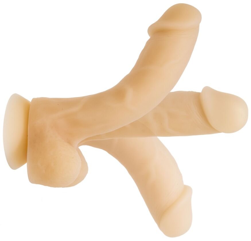 Фалоімітатор із пам’яттю форми, на присосці ADDICTION  -  DAVID 8″ Silicone Dong, віброкуля в подаруно