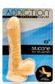 Фалоімітатор із пам’яттю форми, на присосці ADDICTION  -  DAVID 8″ Silicone Dong, віброкуля в подаруно
