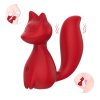 Мини-вибратор клиторальный Every Night Toys Doris в форме лисы красный, 10 режимов вибрации