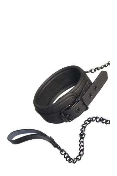 Ошейник с поводком BLAZE COLLAR AND CHAIN BLACK