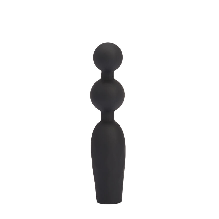 Анальна пробка CHISA Black Mont Vibrating Booty Beads з вібруючими бусинами