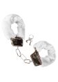 Наручники металеві з пушком CalExotics Playful Furry Cuffs, білі