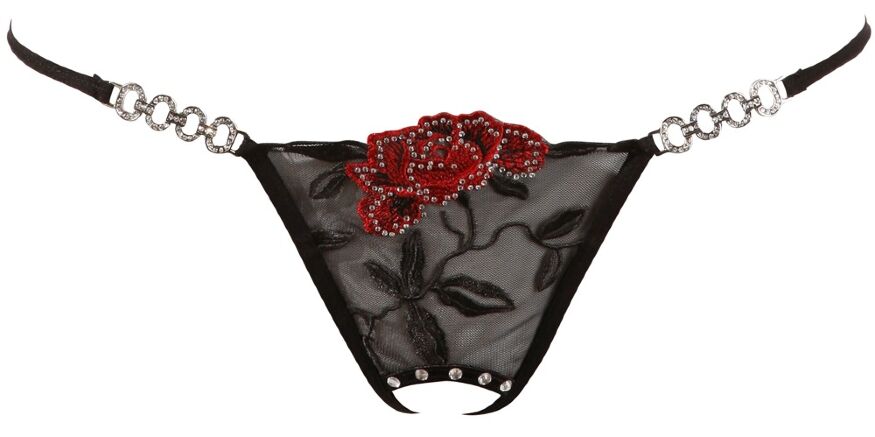 Стринги String Rose crotchless S/M