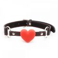 Кляп сердце  Silicone Luxury Fetish Red