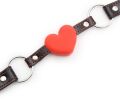 Кляп сердце  Silicone Luxury Fetish Red