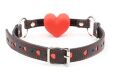 Кляп сердце  Silicone Luxury Fetish Red