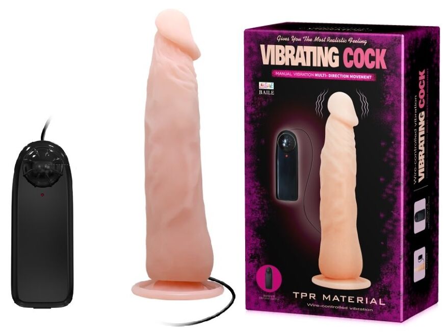 Вибратор на присоске Vibrating Cock, BW-008068A