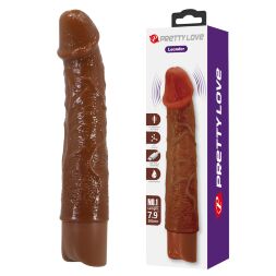 Реалістичний вібратор, що перезаряджається Pretty Love - Osric Realistic Vibrating Dildo Brown, BW-500081-1