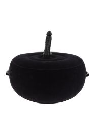 Надувна подушка для сексу, доповнена реалістичним вібратором Inflatable Fuck Seat w. Remote Black
