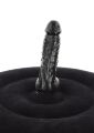 Надувная подушка для секса дополнена реалистичным вибратором Inflatable Fuck Seat w. Remote Black